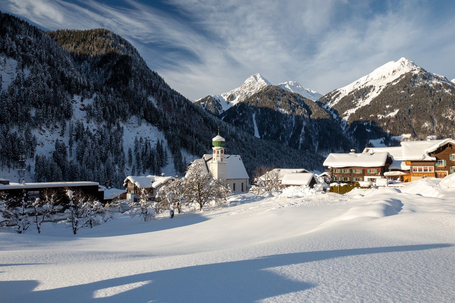 St. Gallenkirch im Winter (c) Stefan Kothner - Montafon Tourismus GmbH
